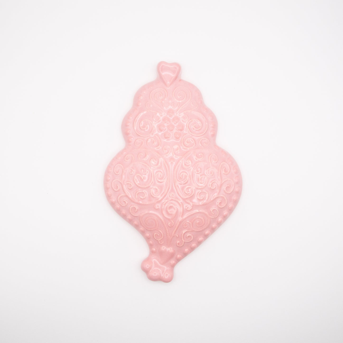 Coeur de Viana en céramique rose