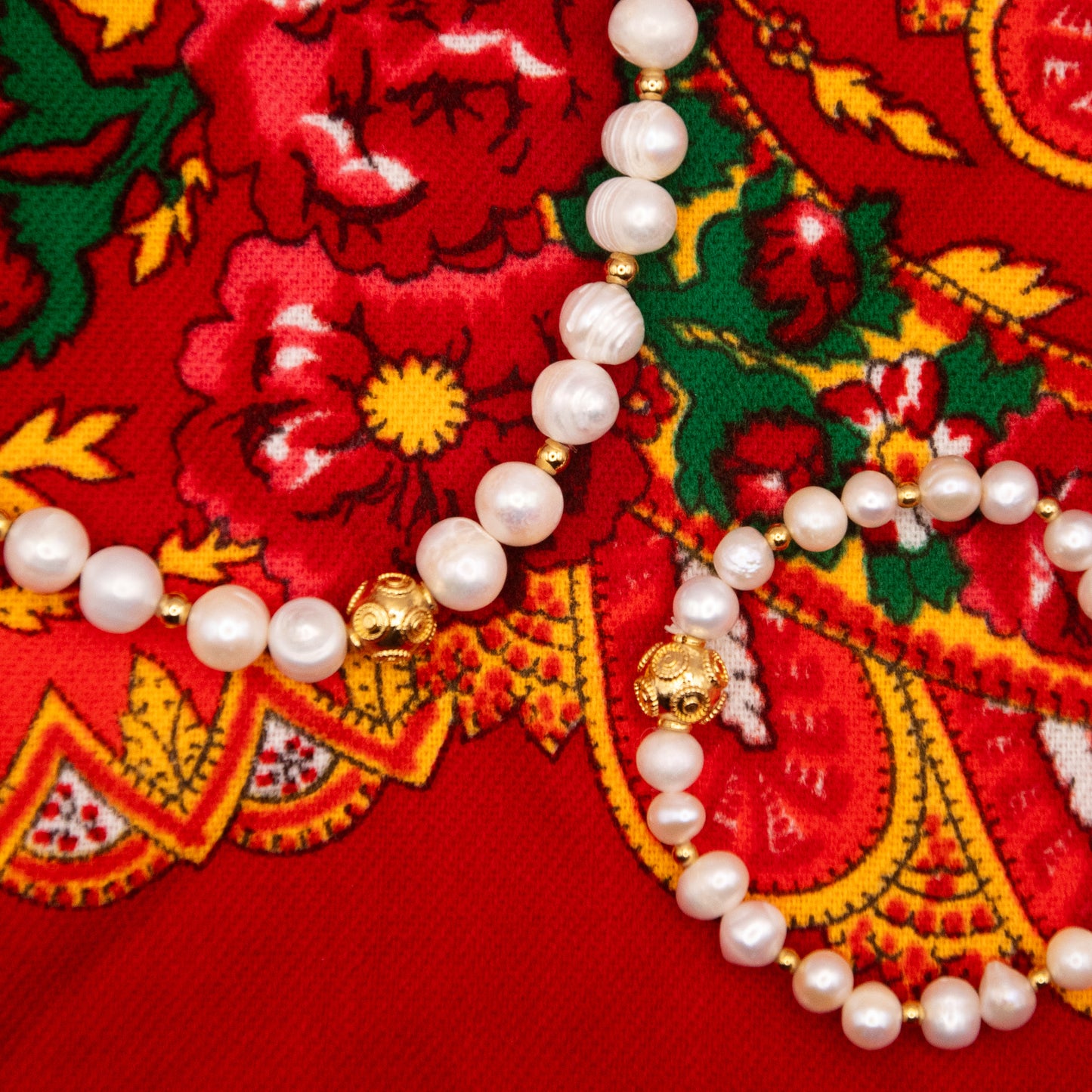 Parure "Contas de Viana" et perles