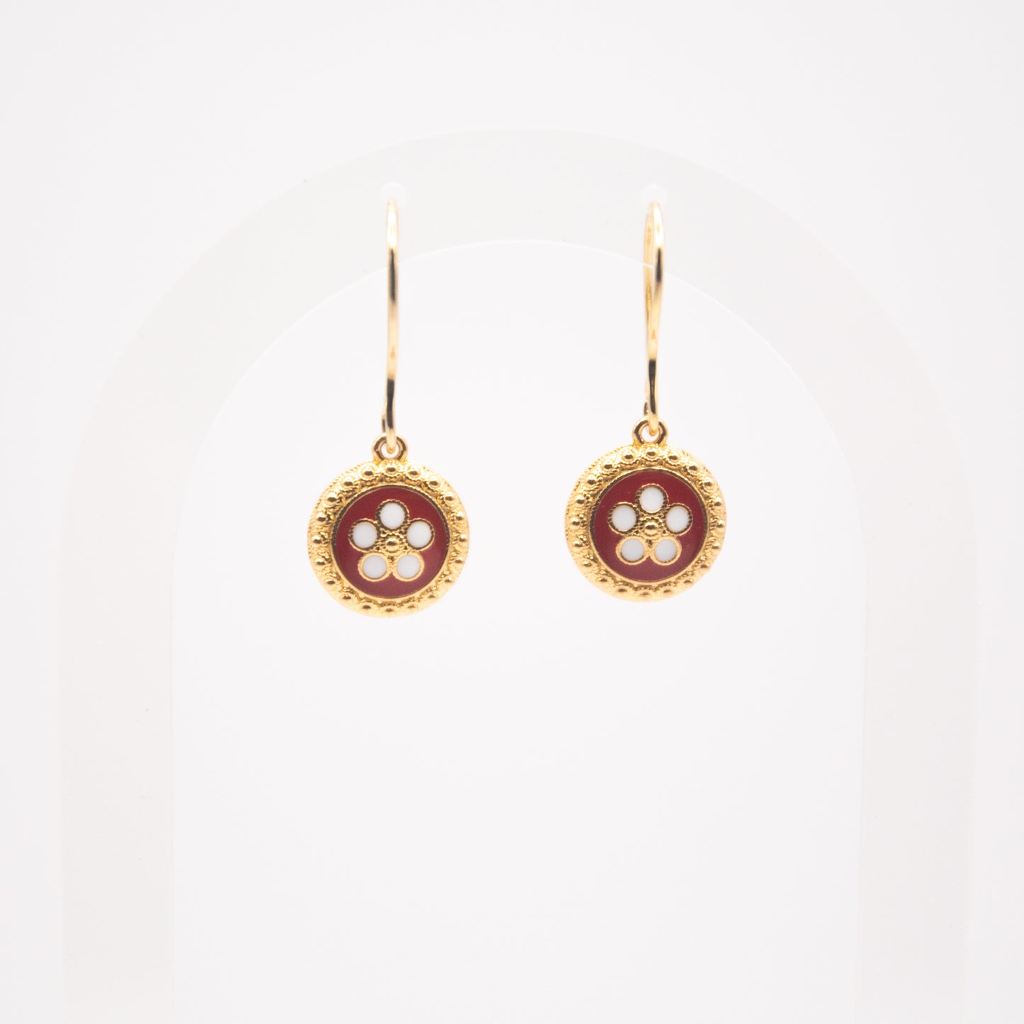 Boucles d'oreilles "Caramujo rouge"