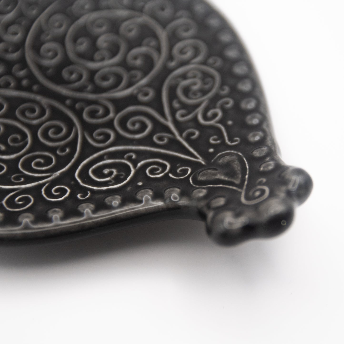 Vide-poches « Coeur de Viana » en céramique noir