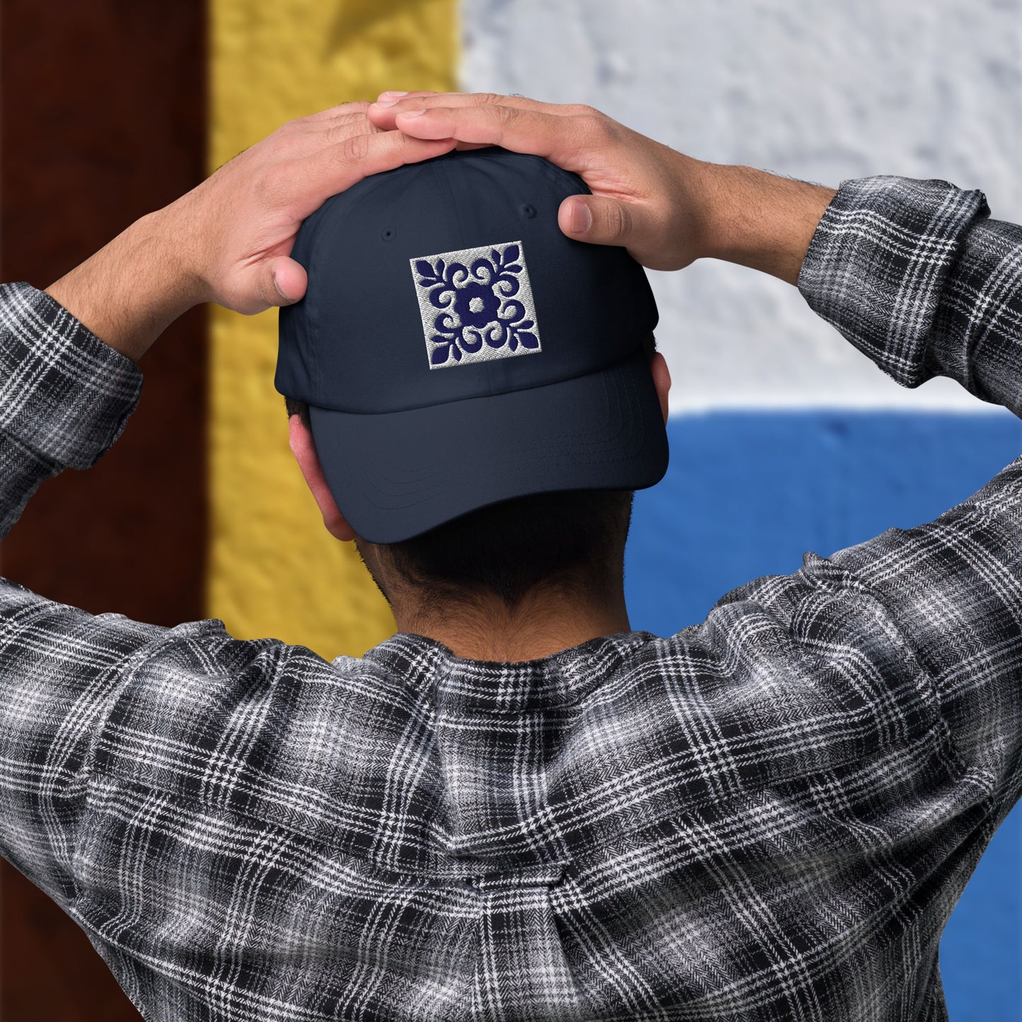 Casquette brodée « Azulejos d’Évora »