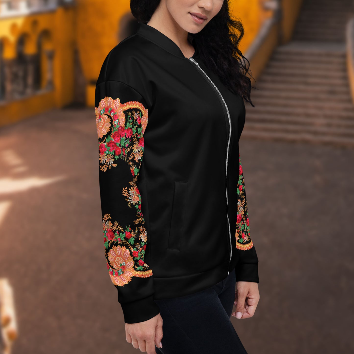Veste de survêtement « Foulard portugais Minhoto noir »