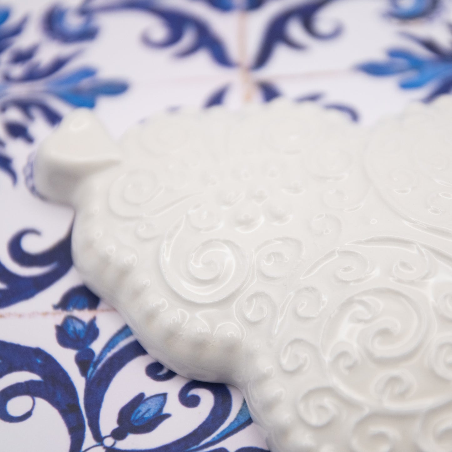 Coeur de Viana en céramique blanc