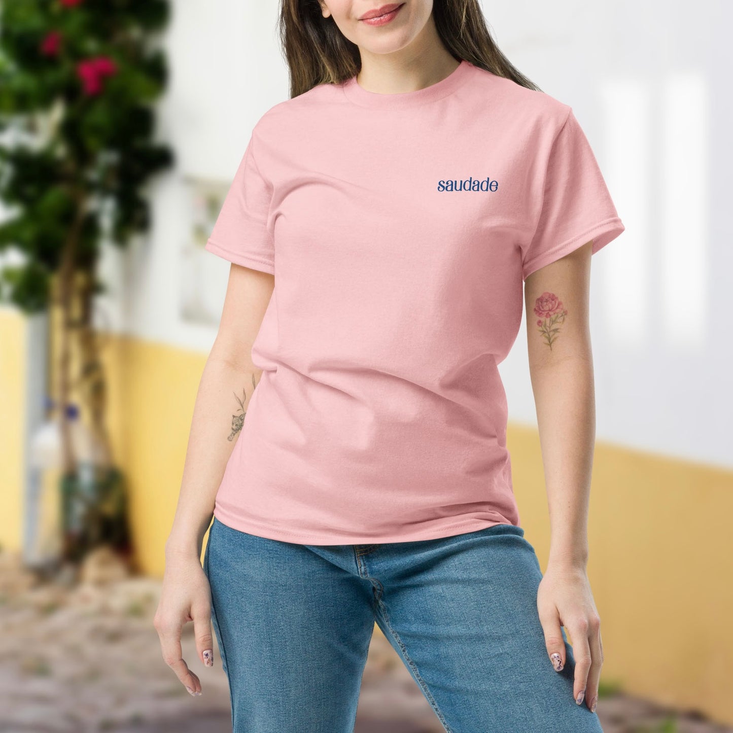 T-shirt brodé « Azulejo Saudade »