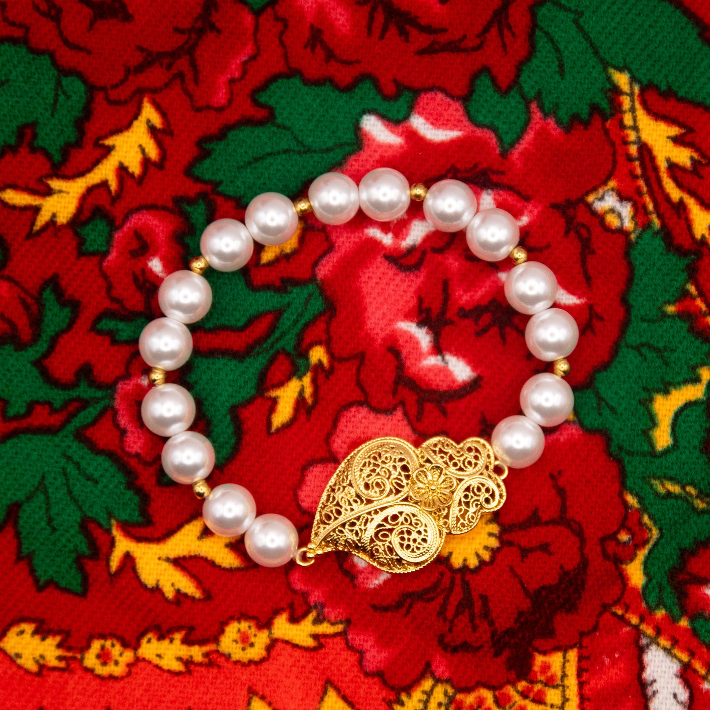 Bracelet "Coeur de Viana" et perles