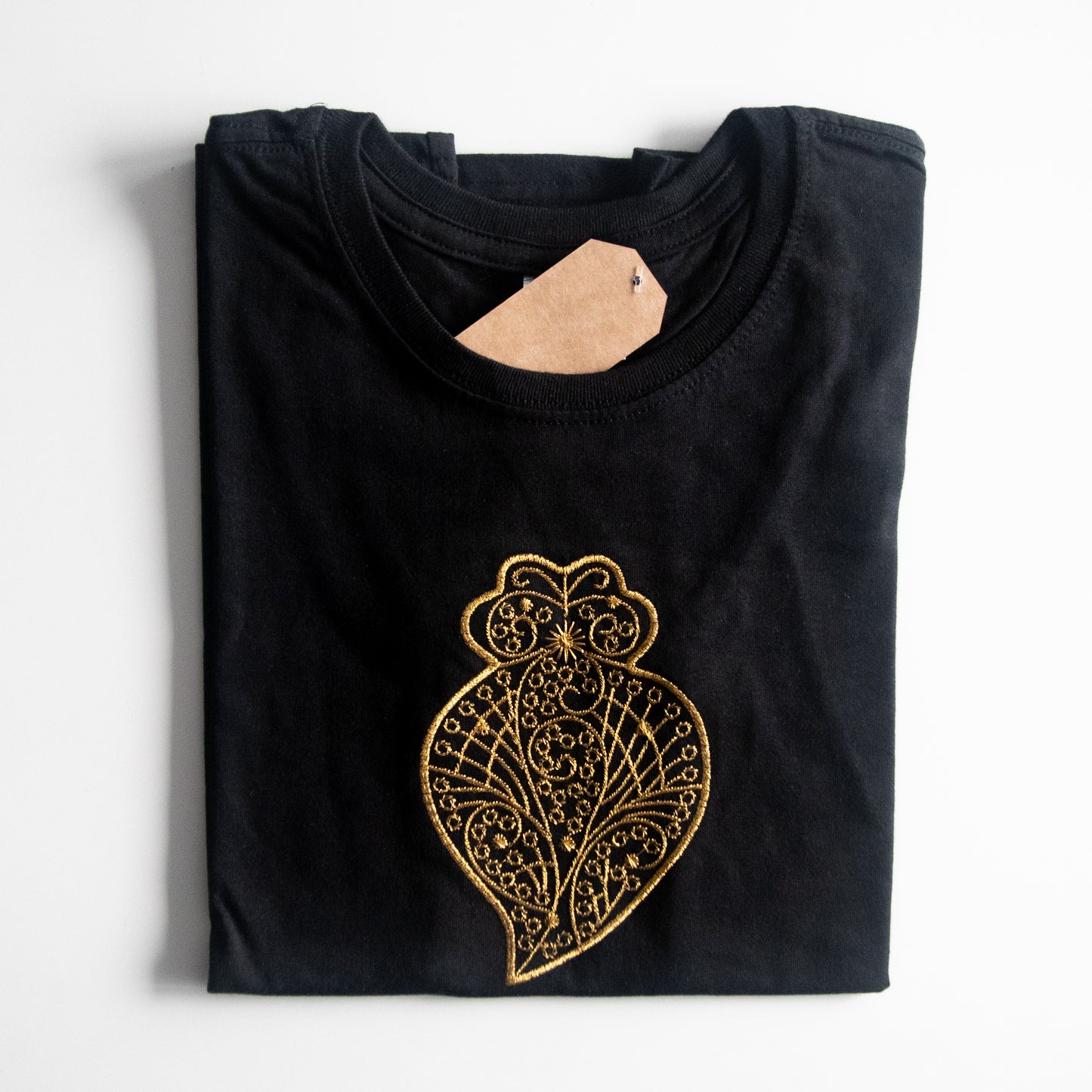 T-shirt brodé « Coeur de Viana » - Noir