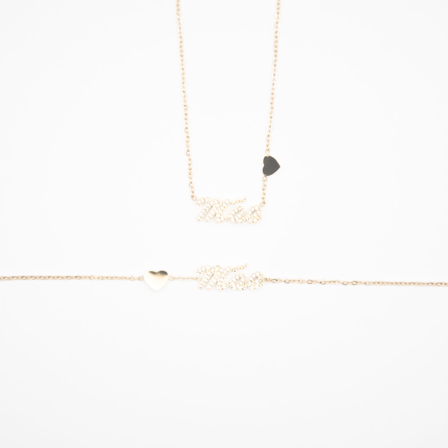 Parure "Mãe" en acier inoxydable