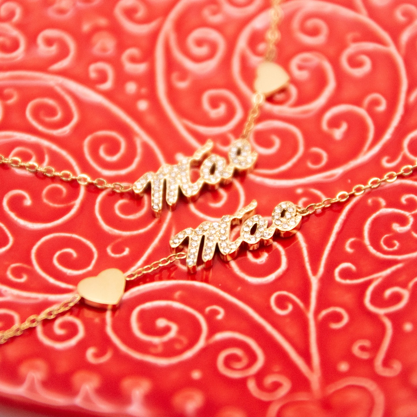 Parure "Mãe" en acier inoxydable