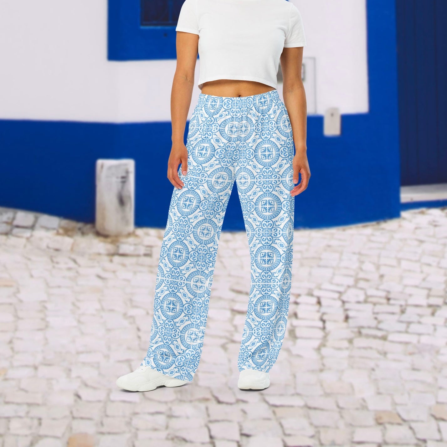 Pantalon large « Azulejos de Figueira da Foz »