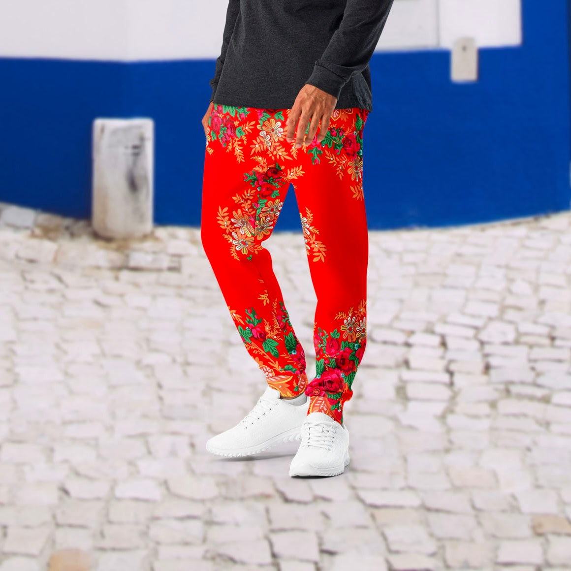 Calças jogging “Cachecol Minhoto Português vermelho”