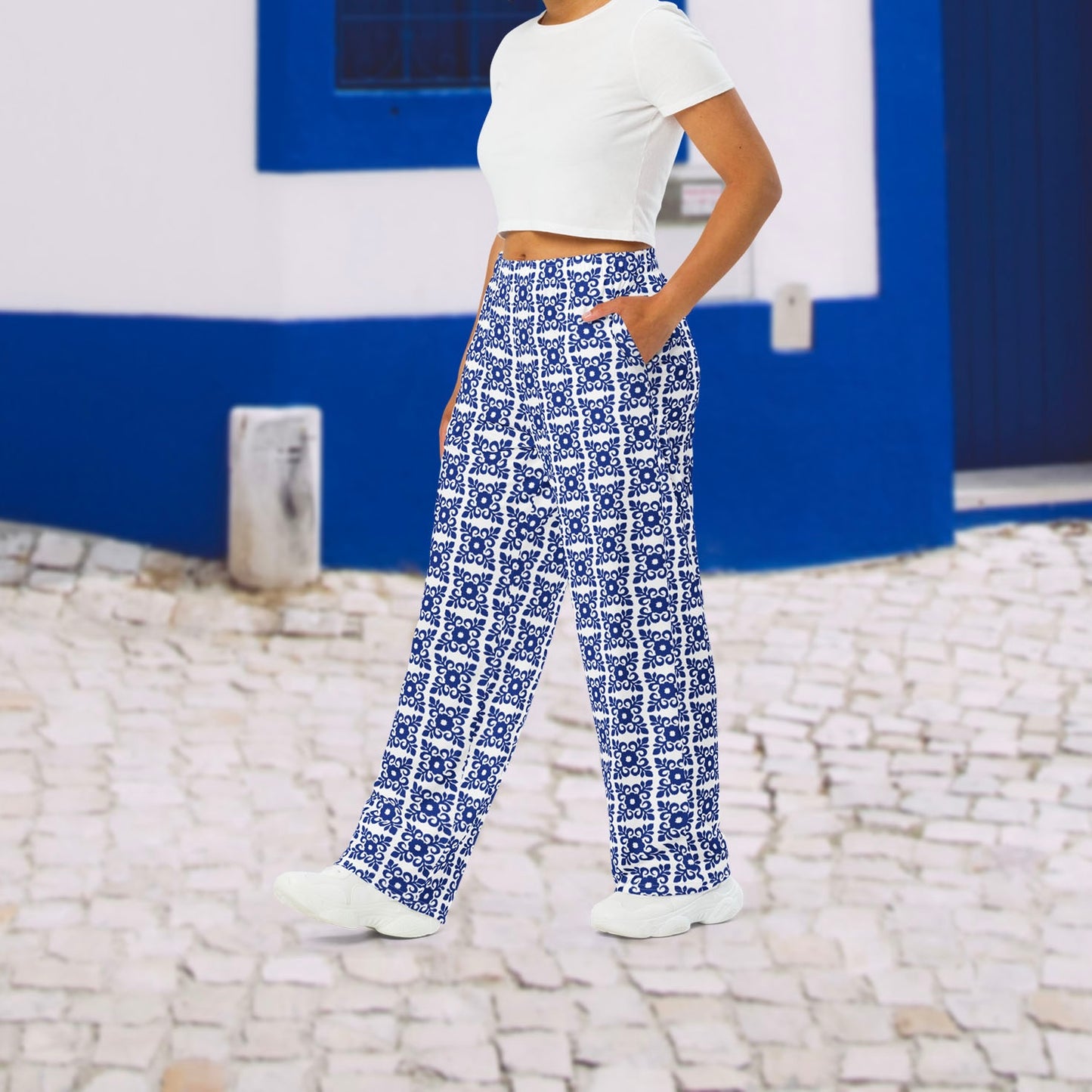 Pantalon large « Azulejos d’Évora »