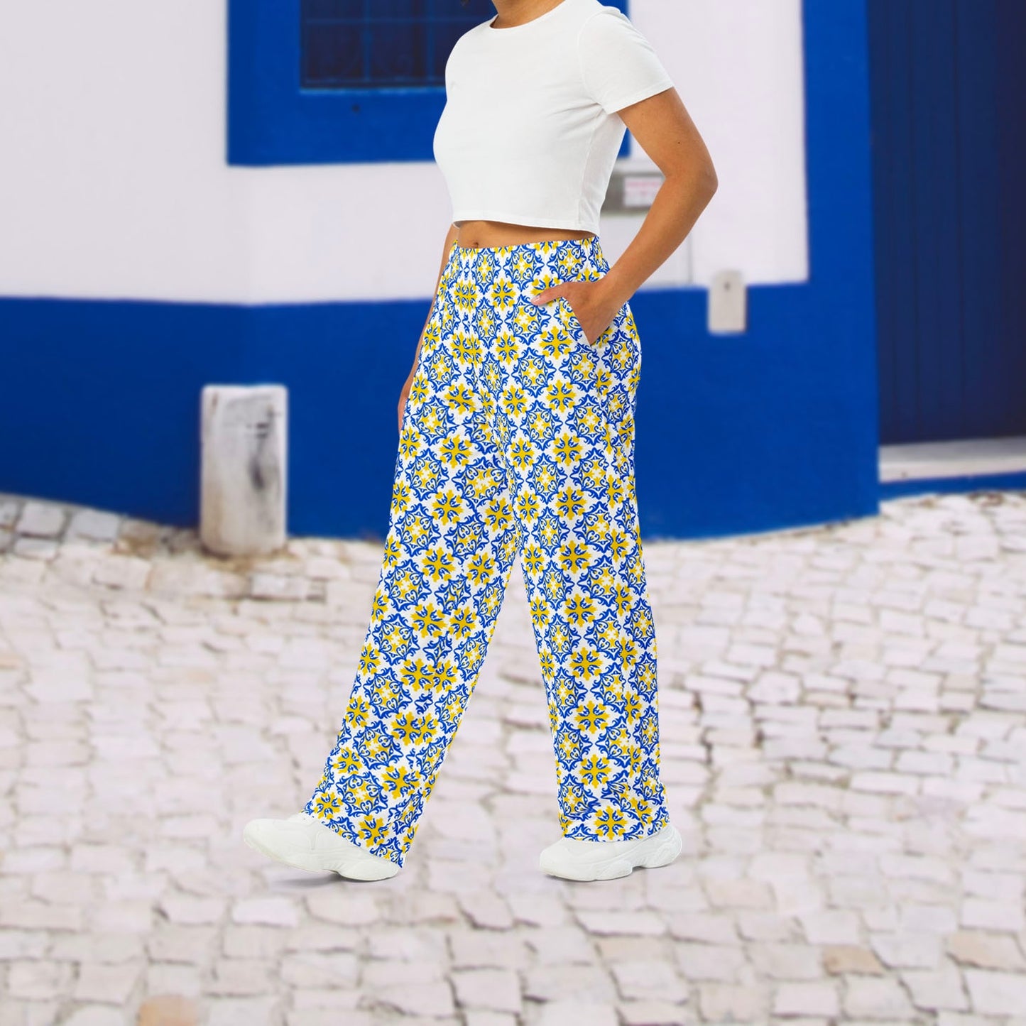 Pantalon large « Azulejos d’Espinho »