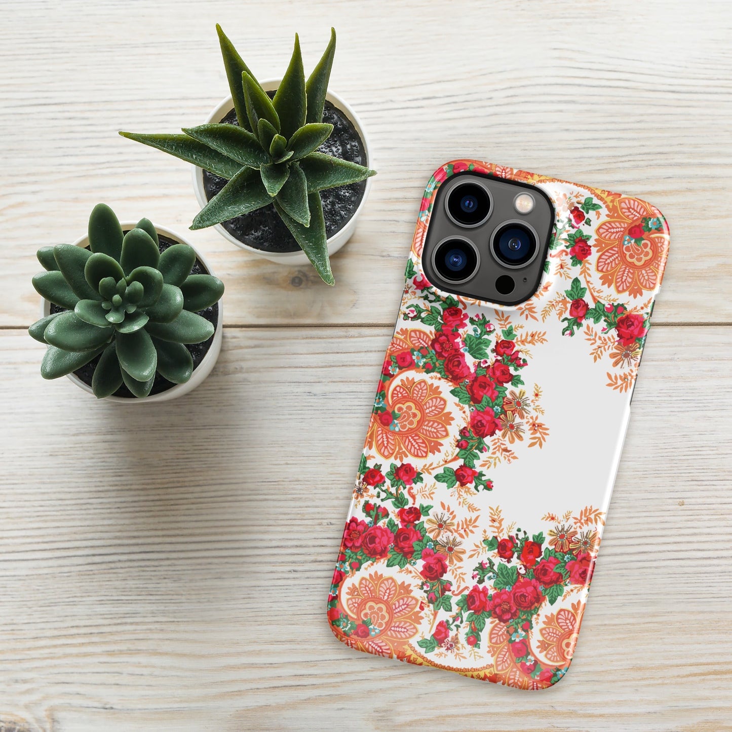 Coque iPhone rigide « Foulard portugais Minhoto blanc » - iPhone 13 Pro Max