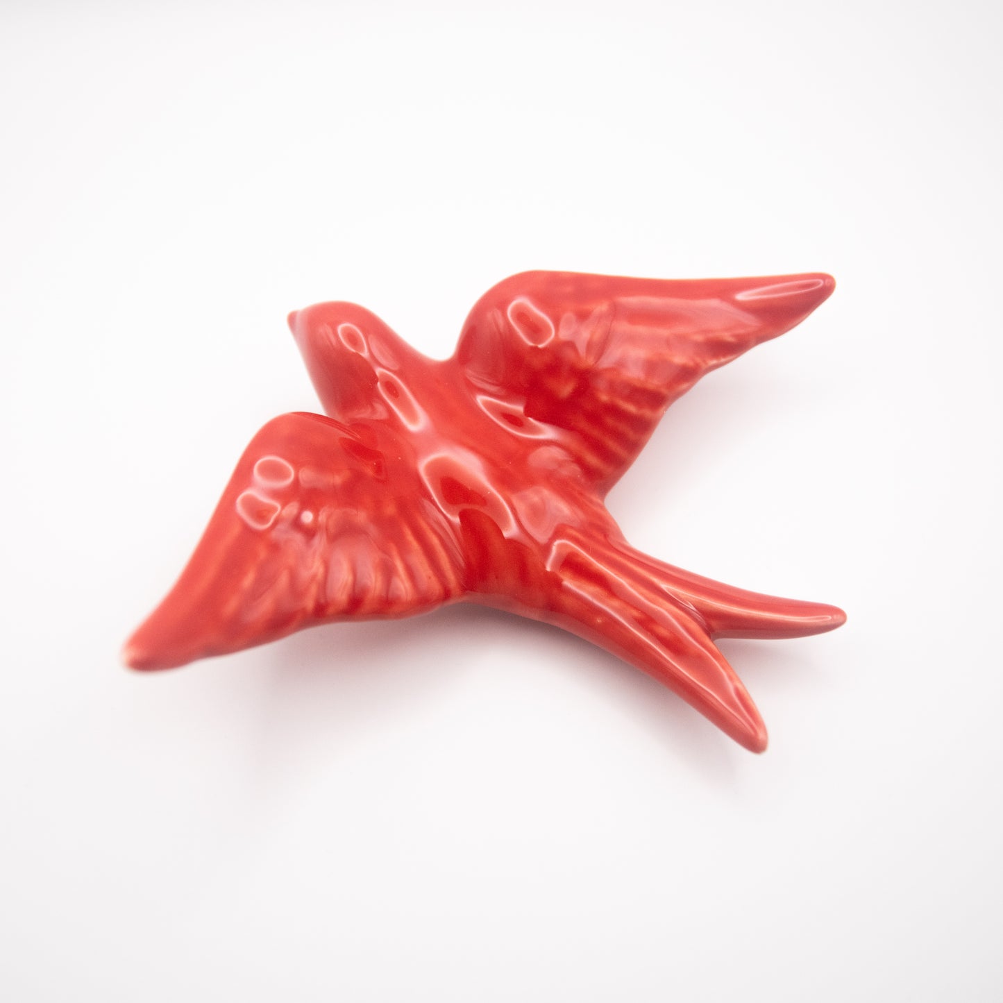 Hirondelle en céramique rouge - Édition limitée