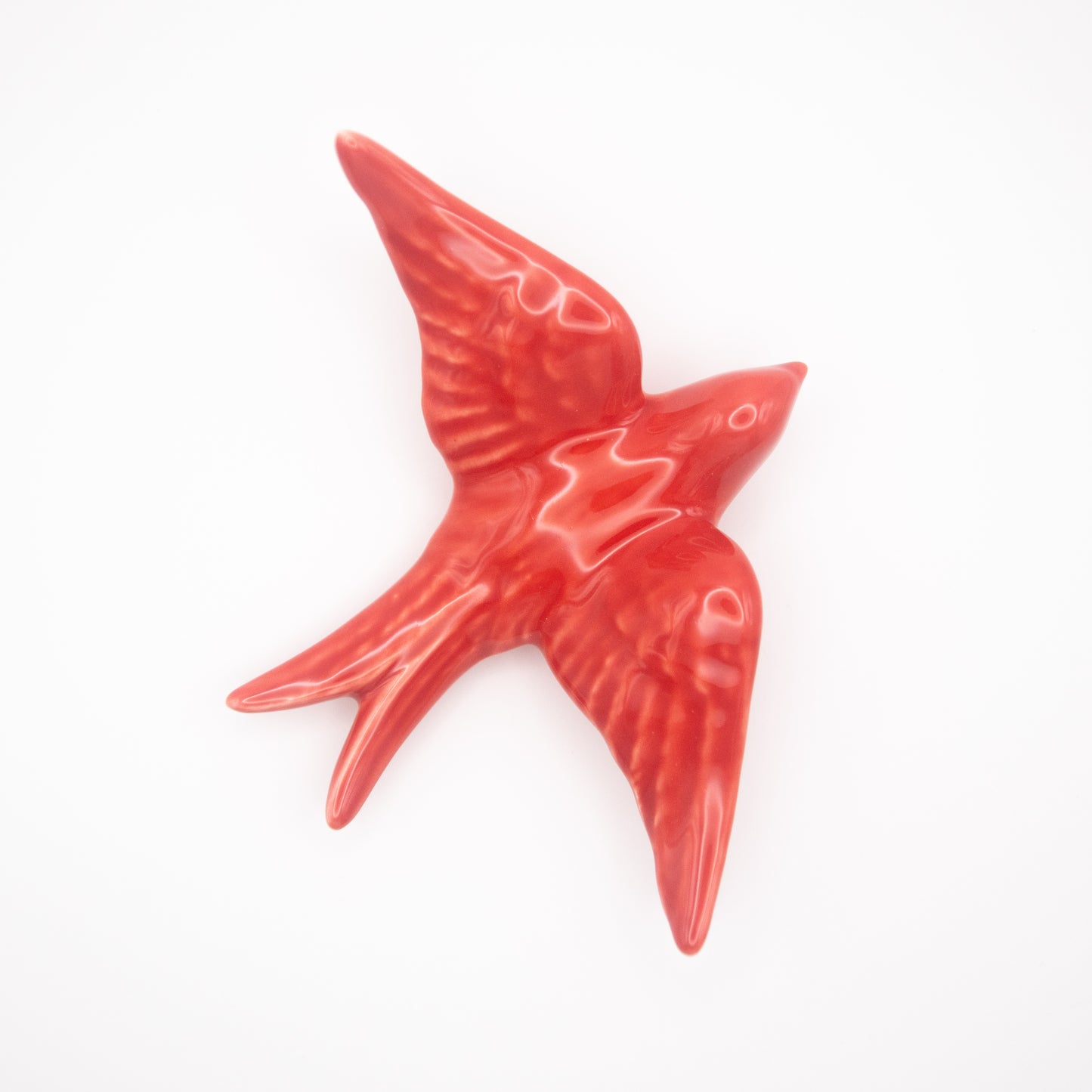 Hirondelle en céramique rouge - Édition limitée
