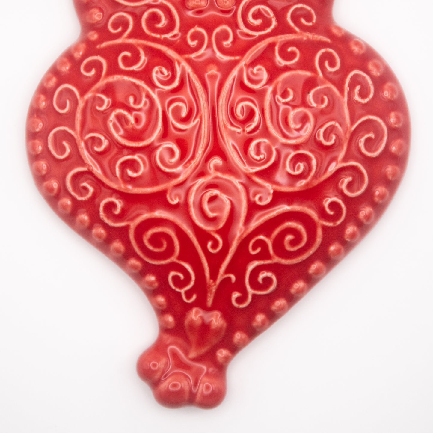 Coeur de Viana en céramique rouge