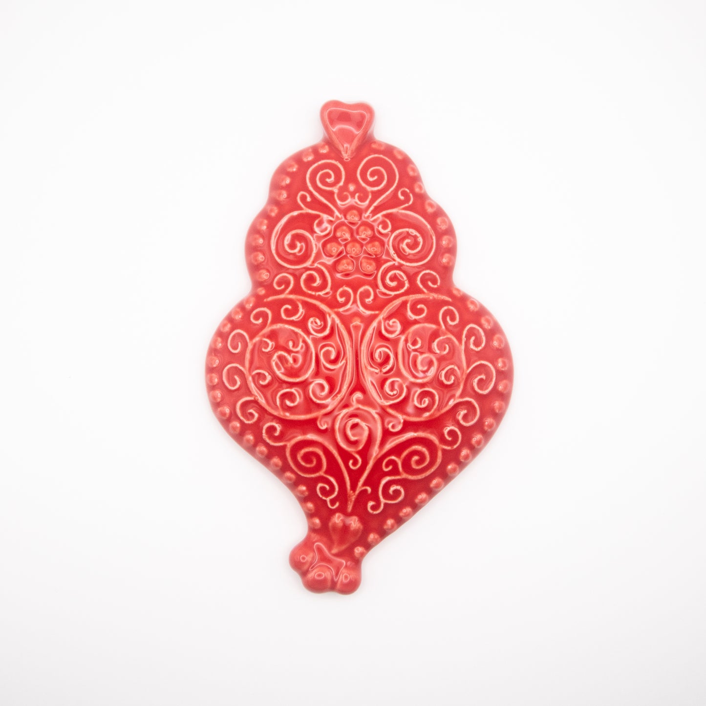 Coeur de Viana en céramique rouge