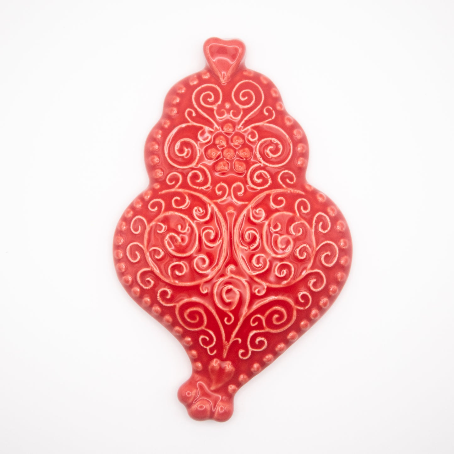 Coeur de Viana en céramique rouge