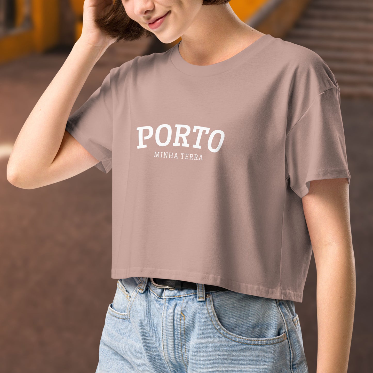 Crop top « Minha Terra » personnalisable