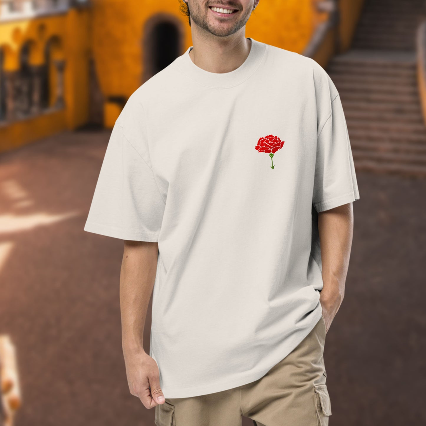 T-shirt oversized “25 de abril”
