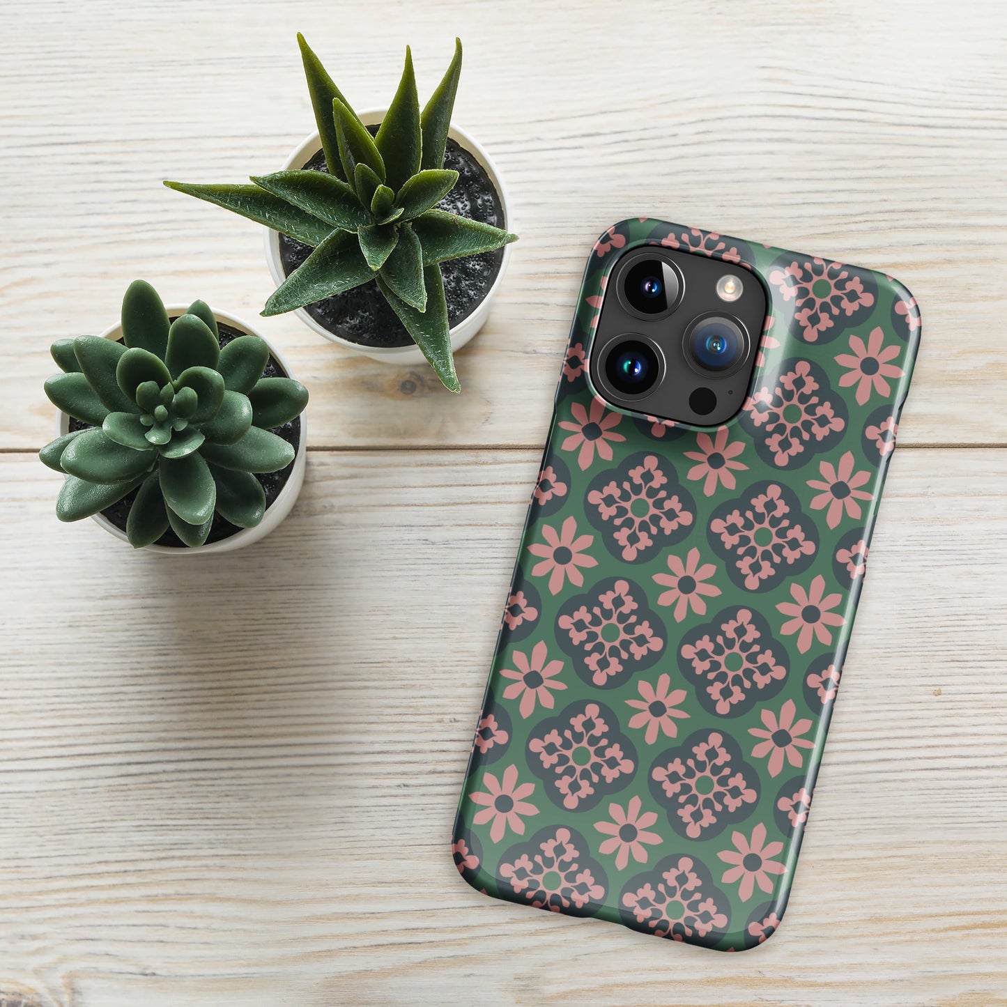 Ensemble sac banane + coque iPhone rigide « Azulejos de Cascais »