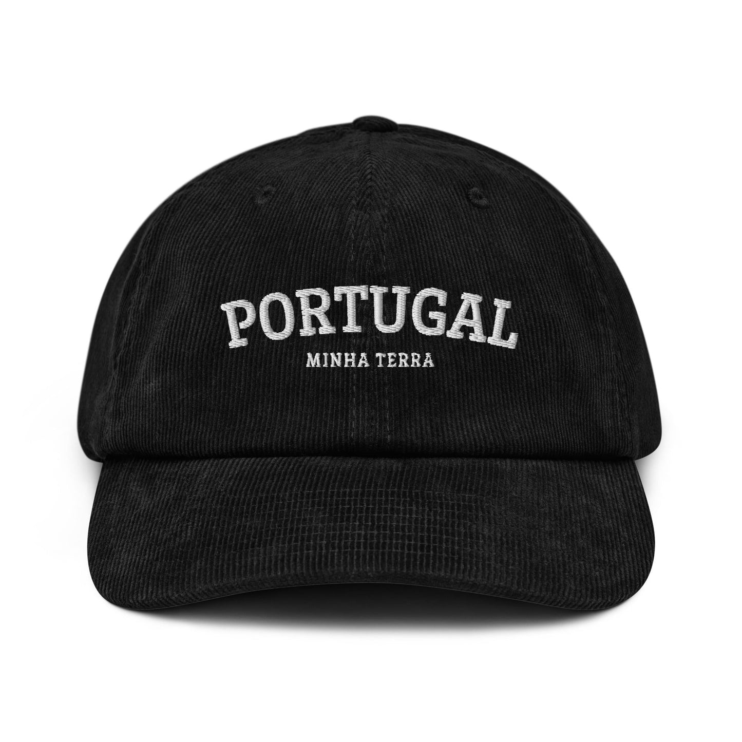 Casquette en velours côtelé brodée « Minha Terra » personnalisable