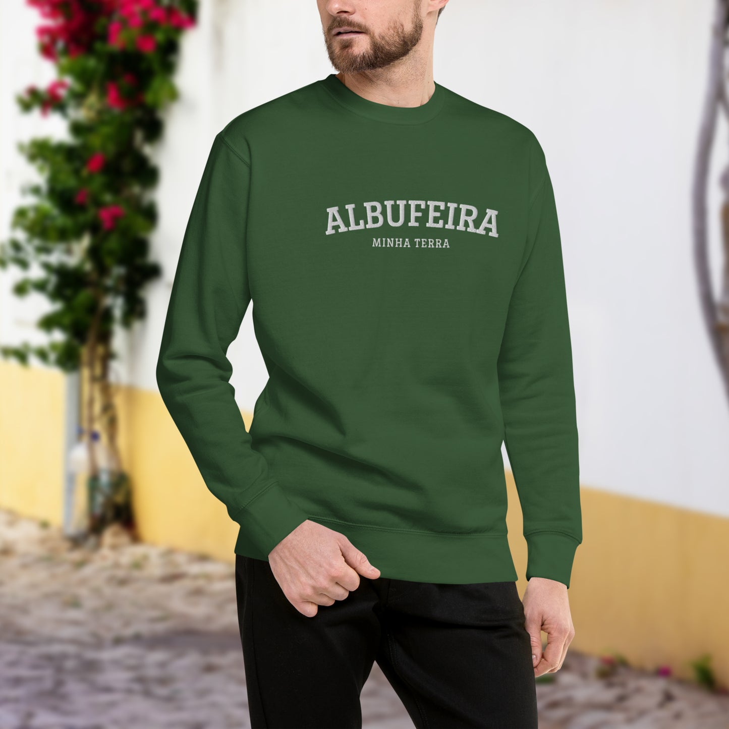 Sweat brodé "Albufeira, Minha Terra"