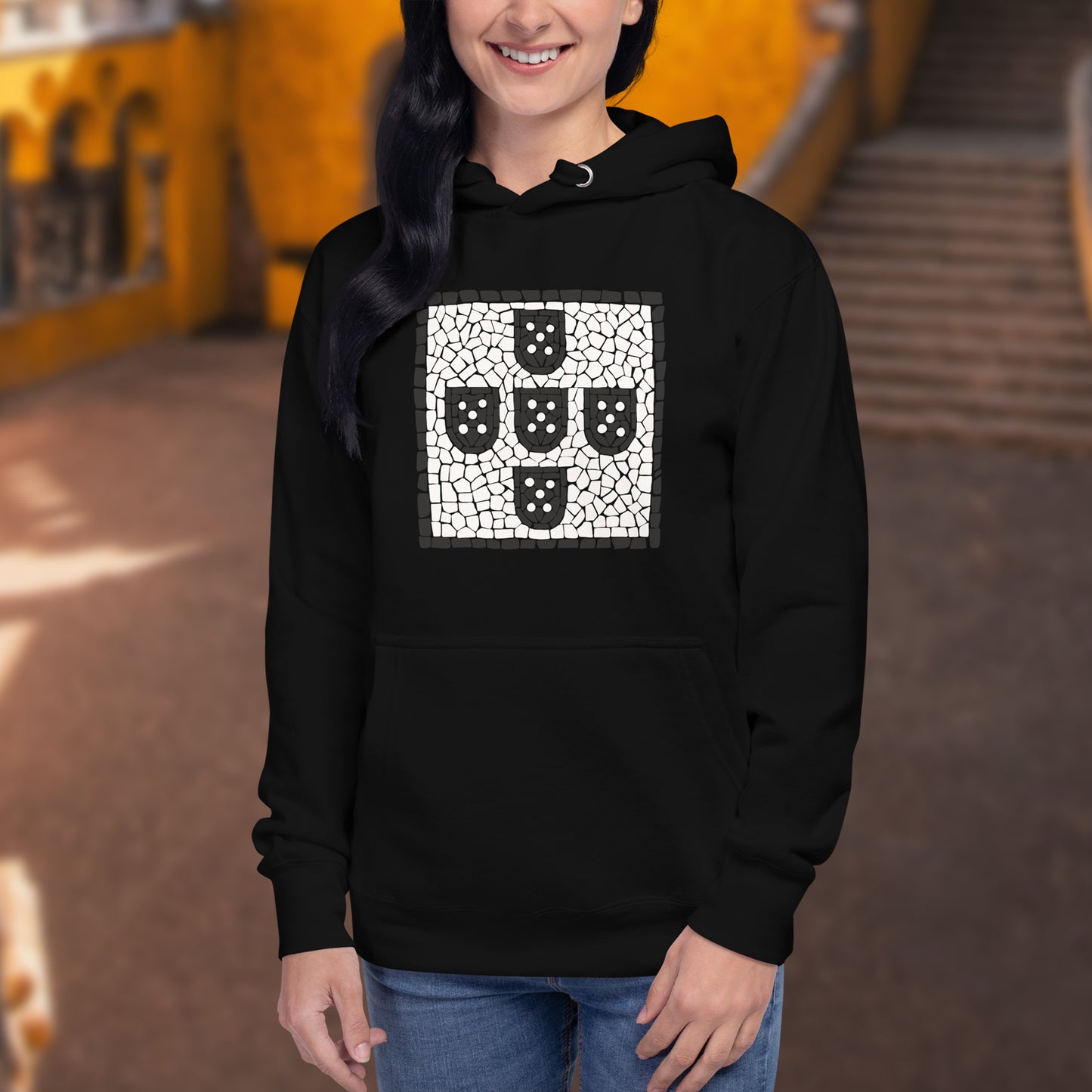 Sweat à capuche « Écusson Calçada Portuguesa »