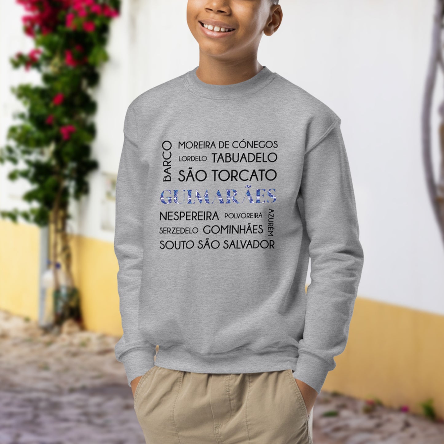 Moletom infantil “Guimarães e freguesias”