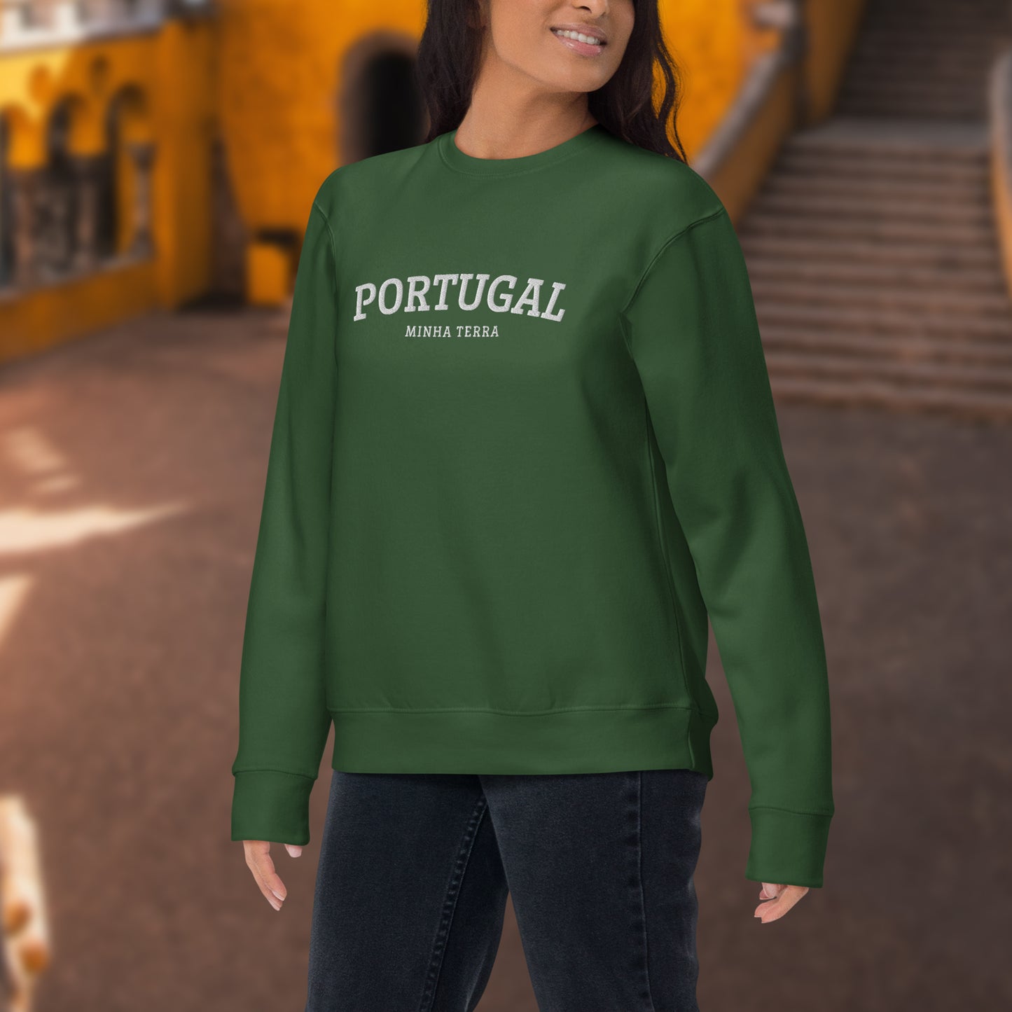 Moletom bordado "Portugal, Minha Terra"