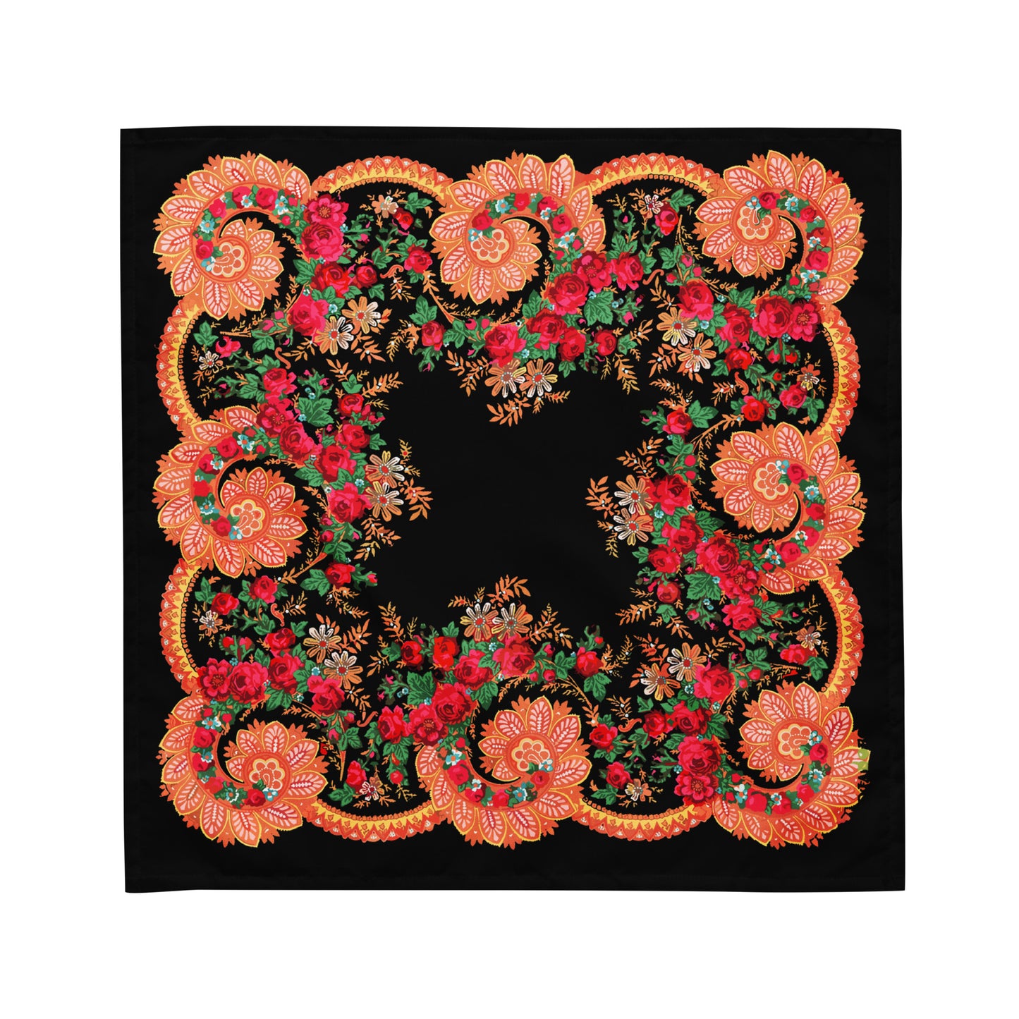 Bandana « Foulard portugais Minhoto noir »