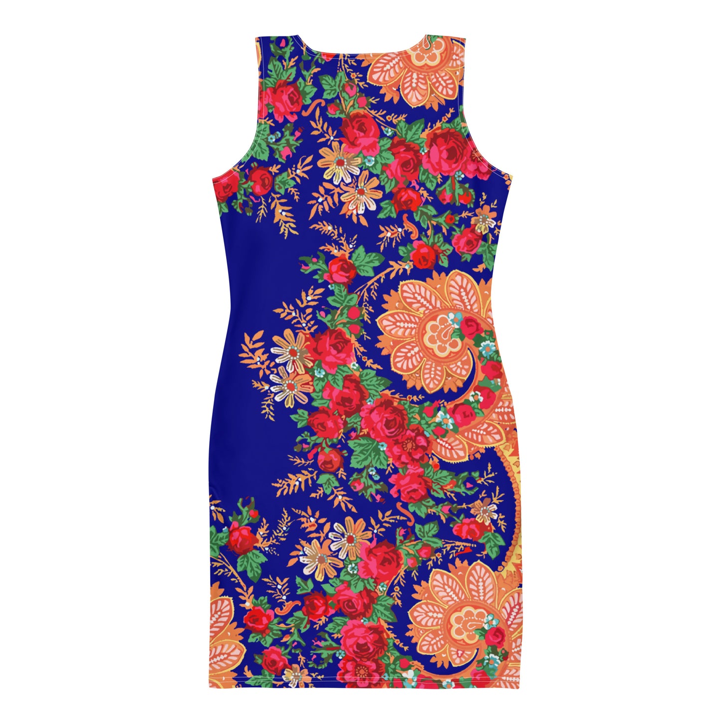 Vestido bodycon “Lenço Português Azul Minhoto”