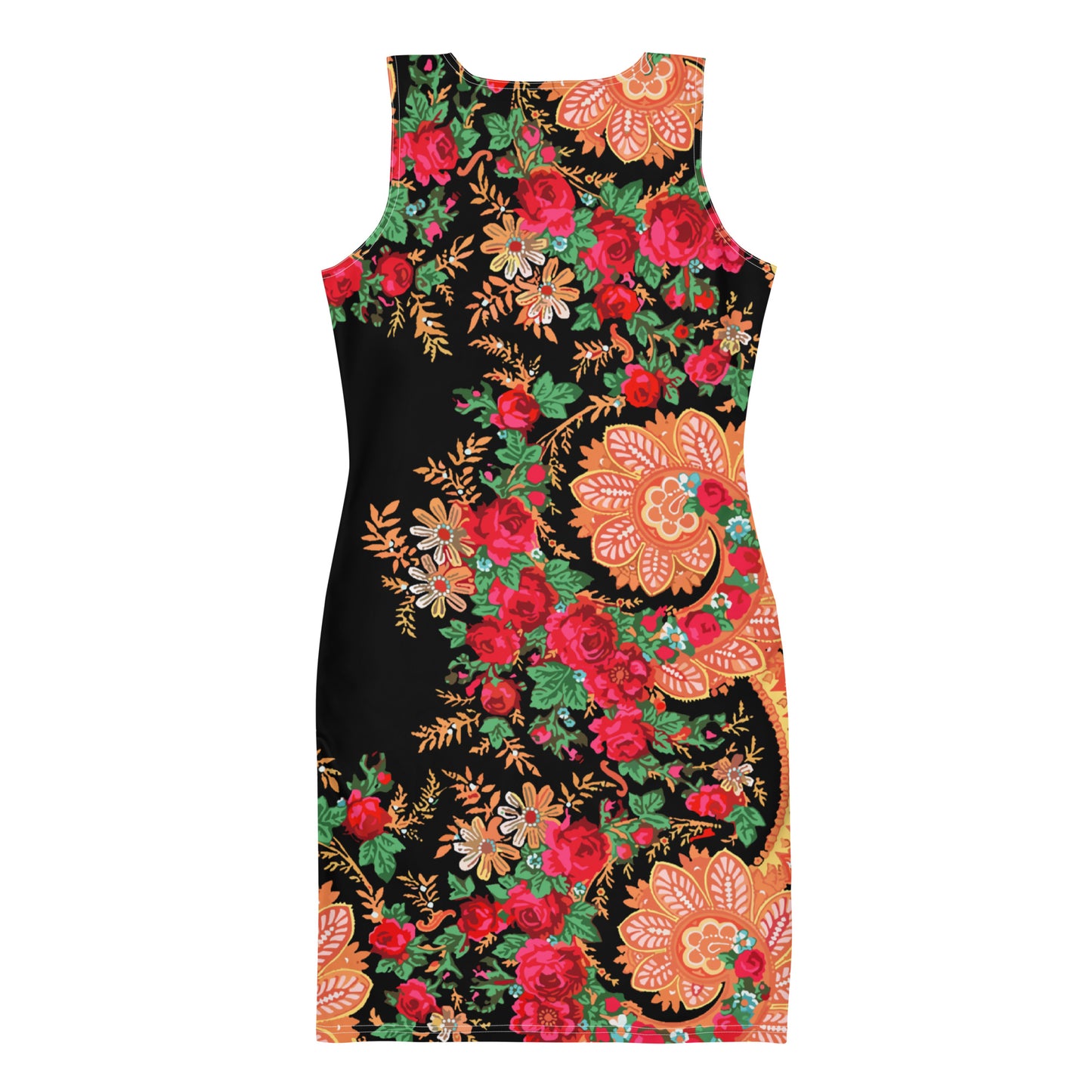 Vestido bodycon “lenço português do Minhoto preto”