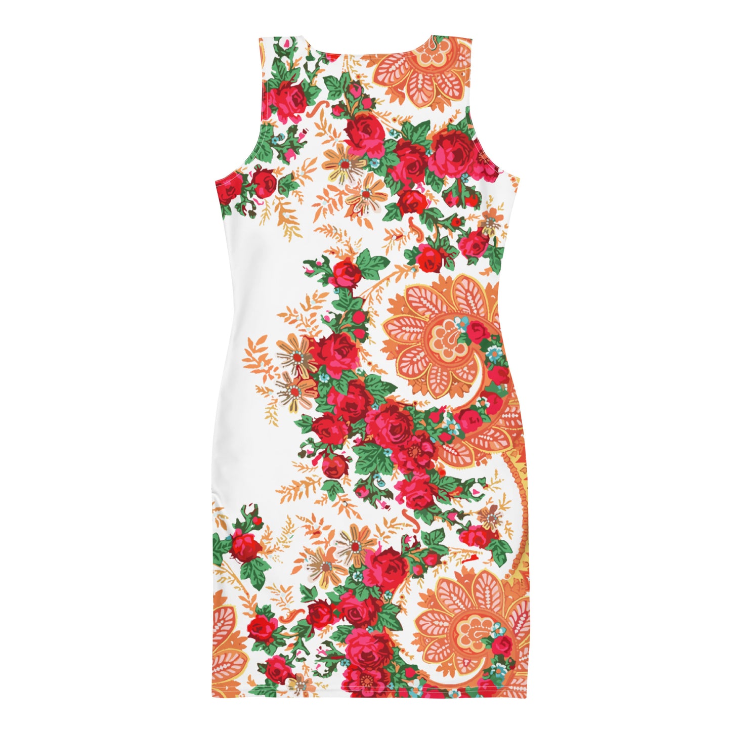 Vestido bodycon “lenço português do Minhoto branco”