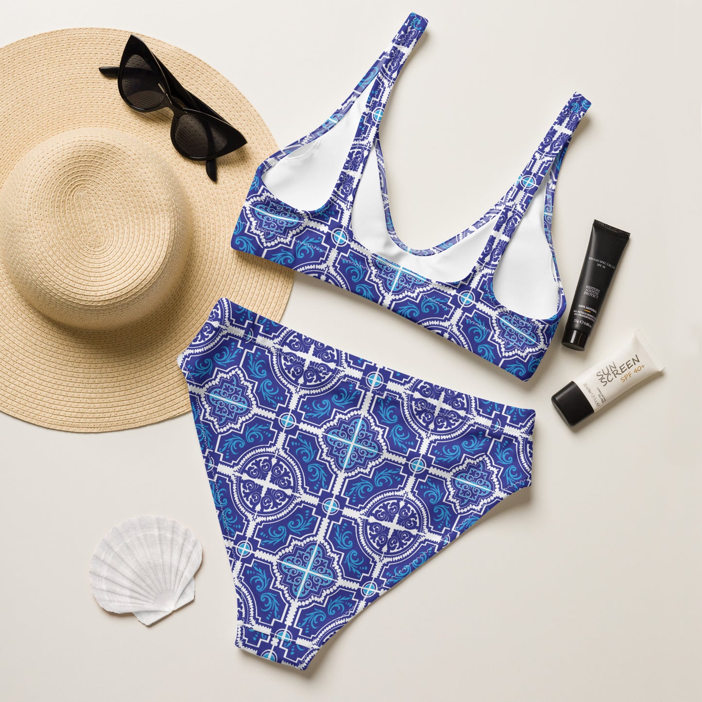 Maillot de bain 2 pièces « Azulejos »