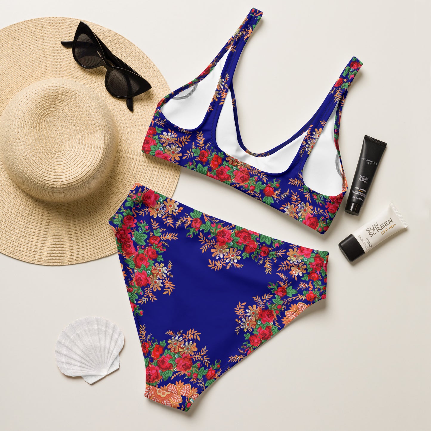 Fato de banho de 2 peças “Cachecol Português Azul Minhoto”