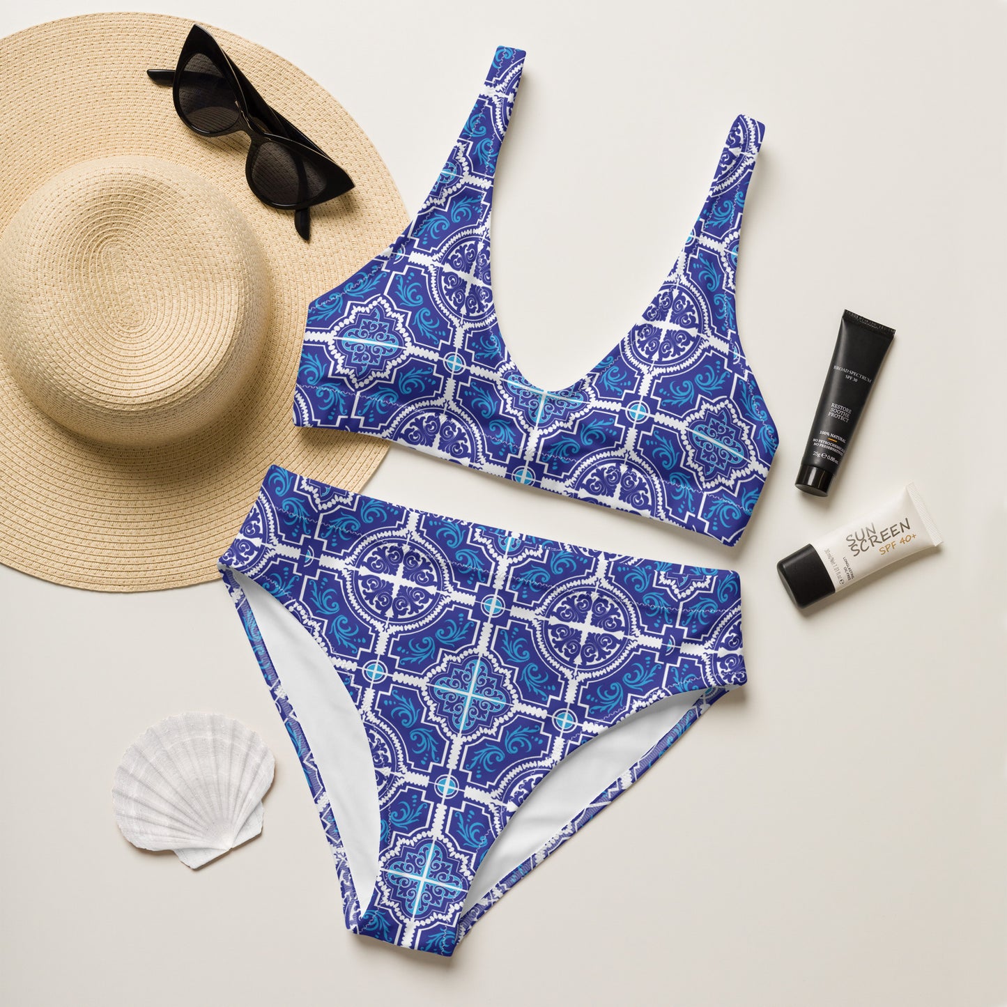 Maillot de bain 2 pièces « Azulejos »