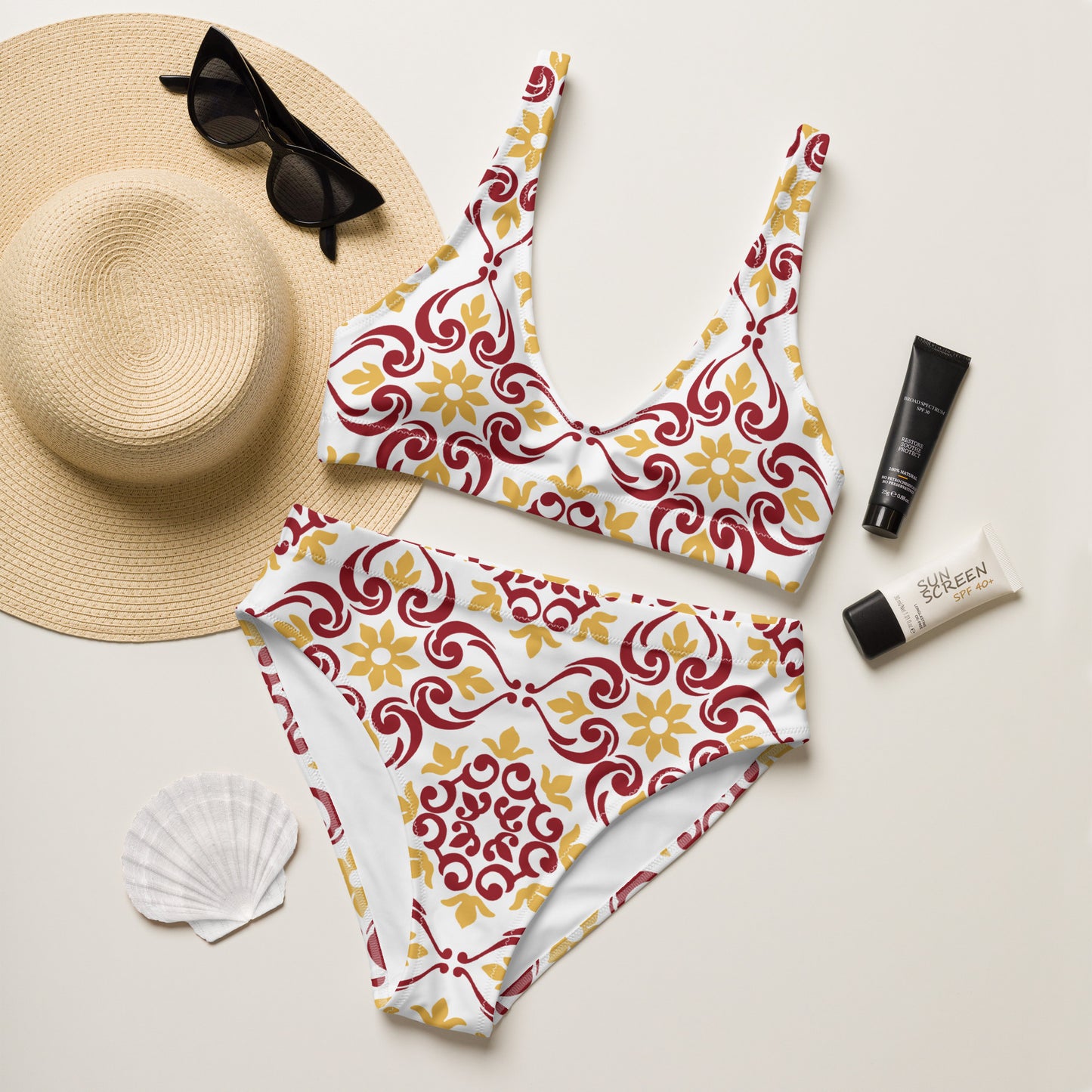 Maillot de bain 2 pièces « Azulejos de Sintra »