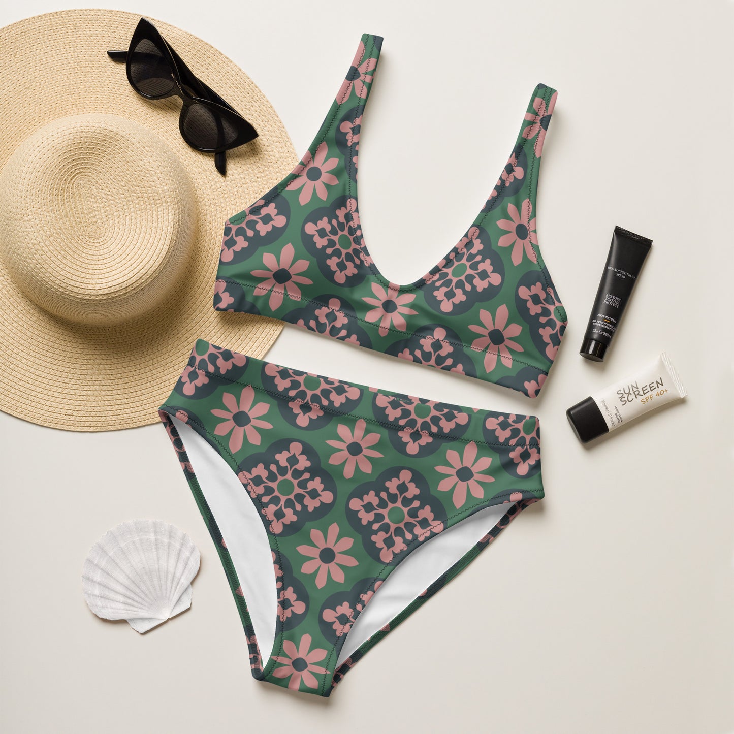 Maillot de bain 2 pièces « Azulejos de Cascais »