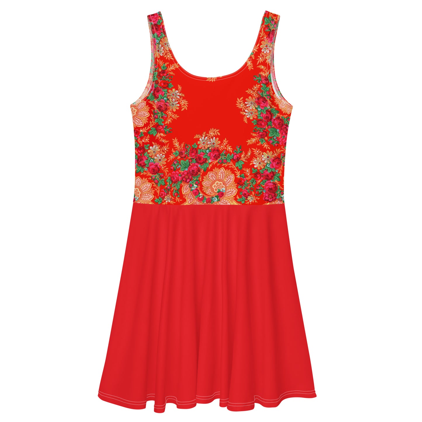 Vestido “Lenço Português Minhoto Vermelho”