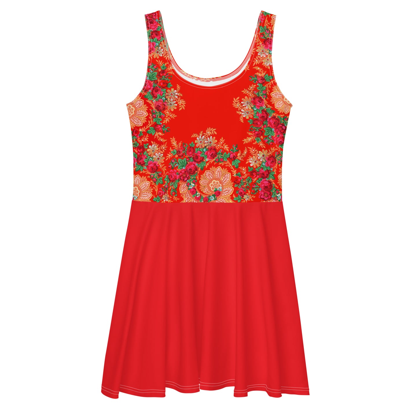 Vestido “Lenço Português Minhoto Vermelho”
