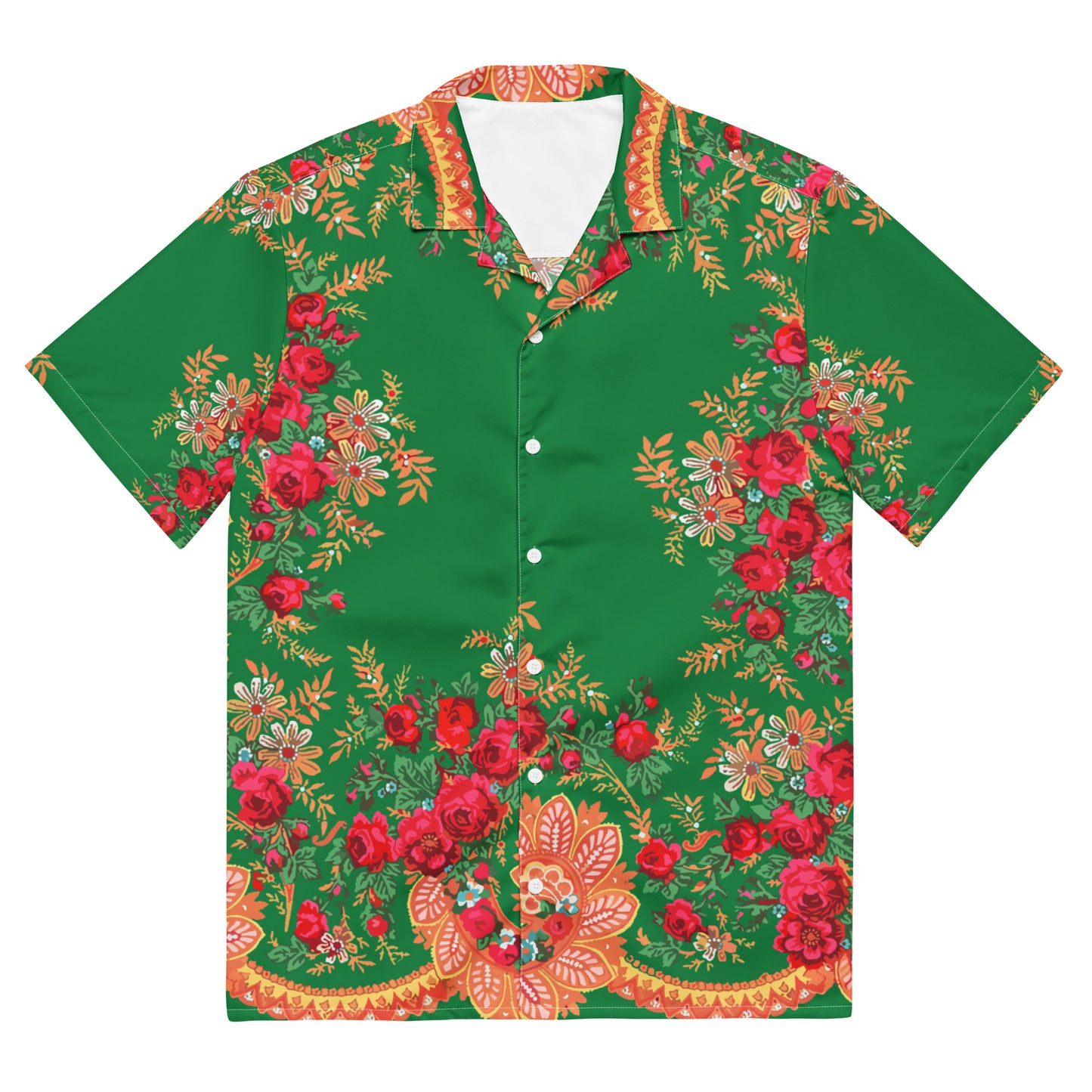 Chemise « Foulard portugais Minhoto vert »