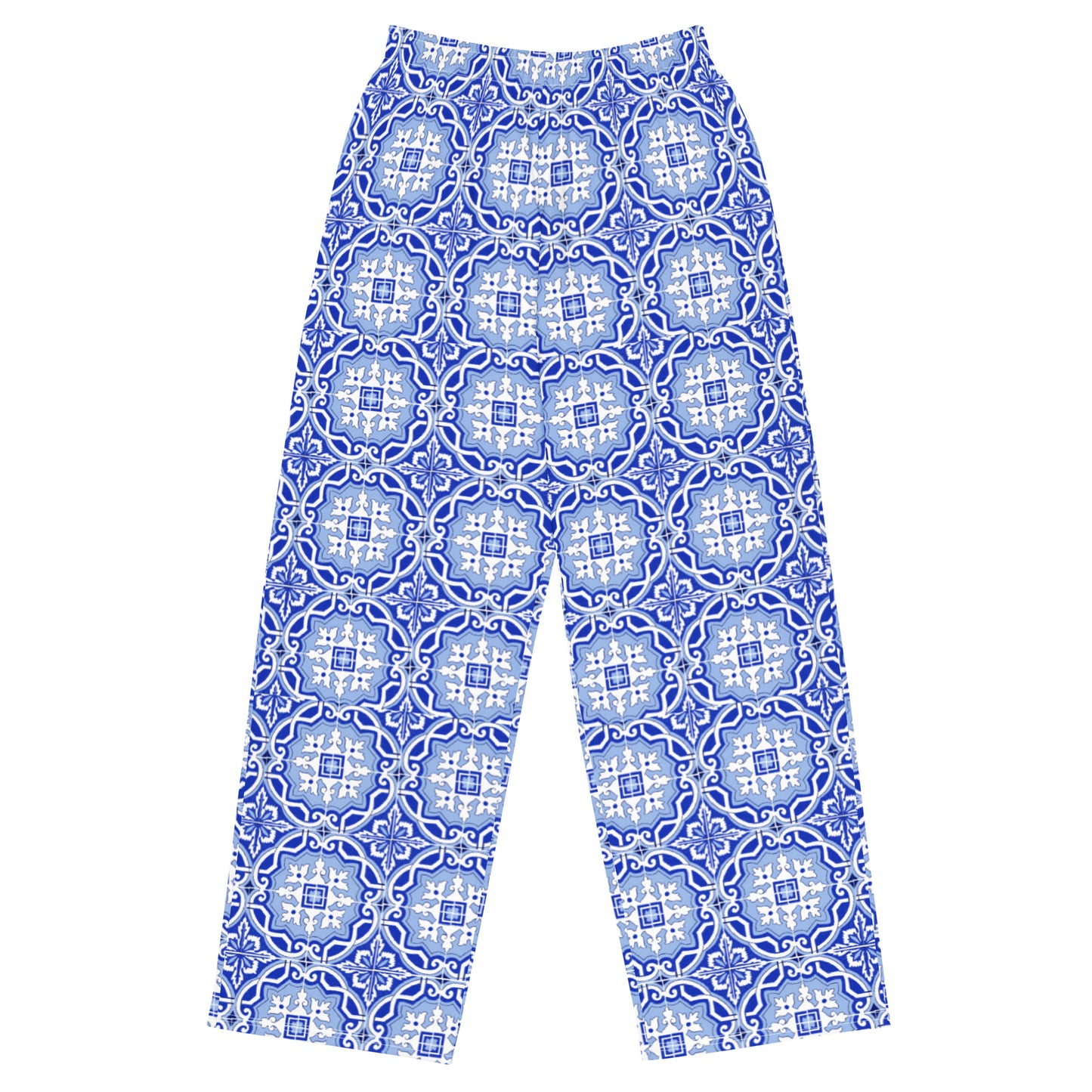 Pantalon large « Azulejos de Porto »