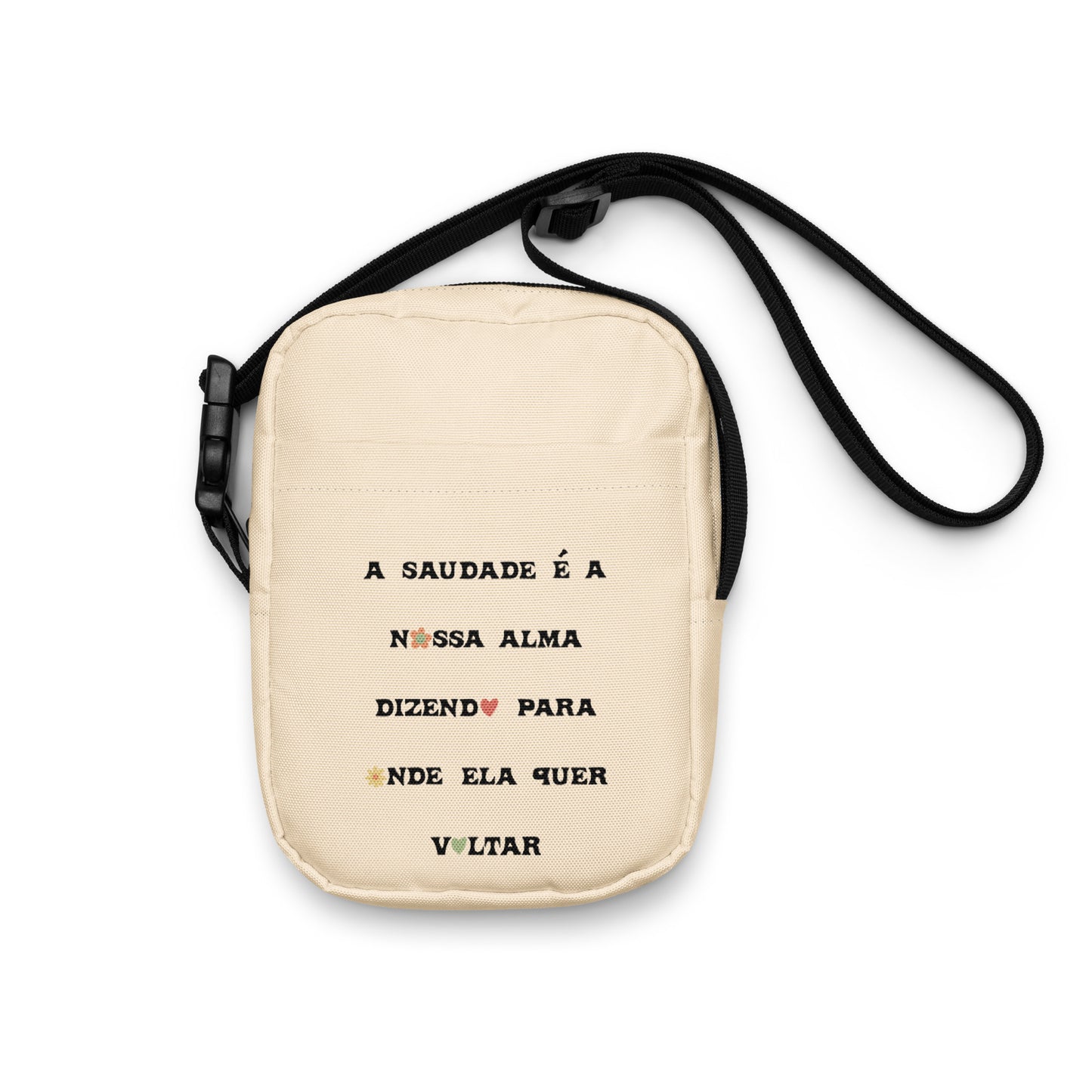 Bolsa de ombro “A saudade é a nossa alma”