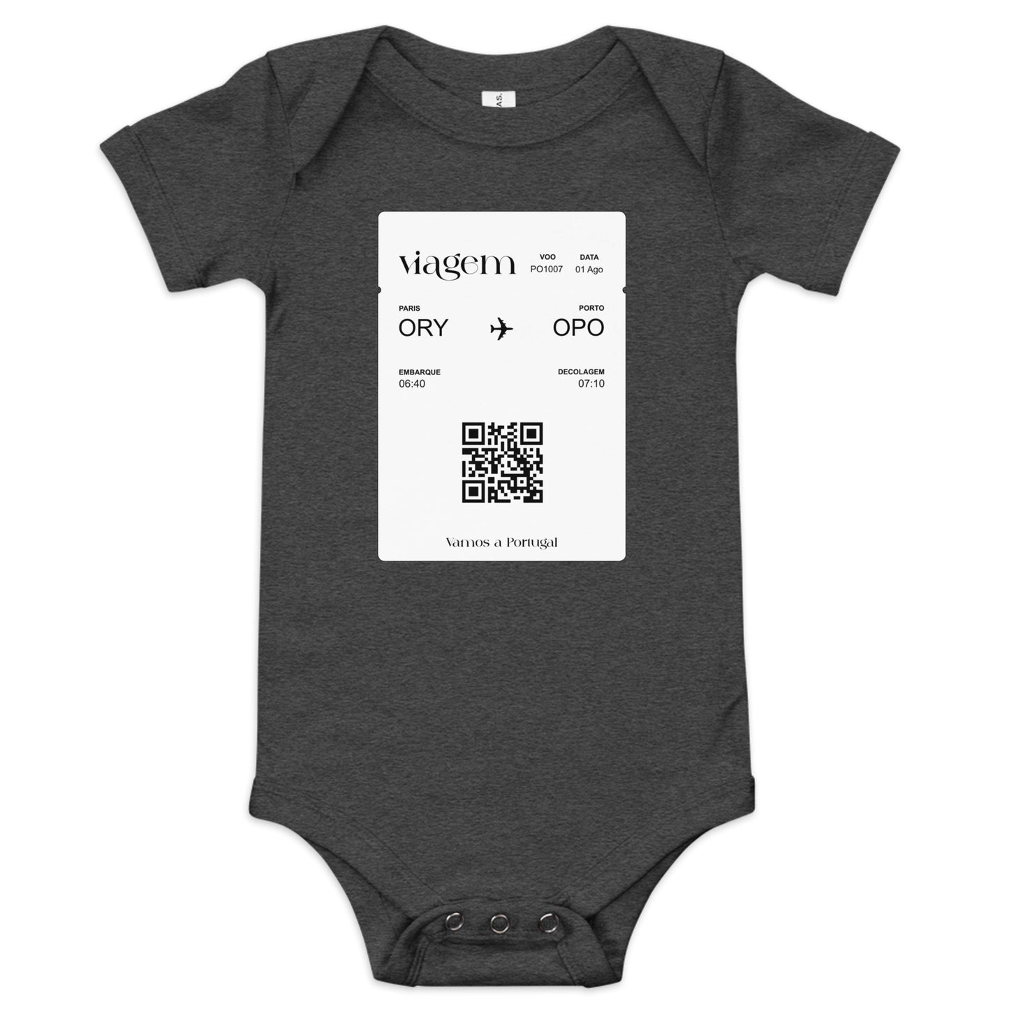 Body bébé « Paris - Porto » personnalisable