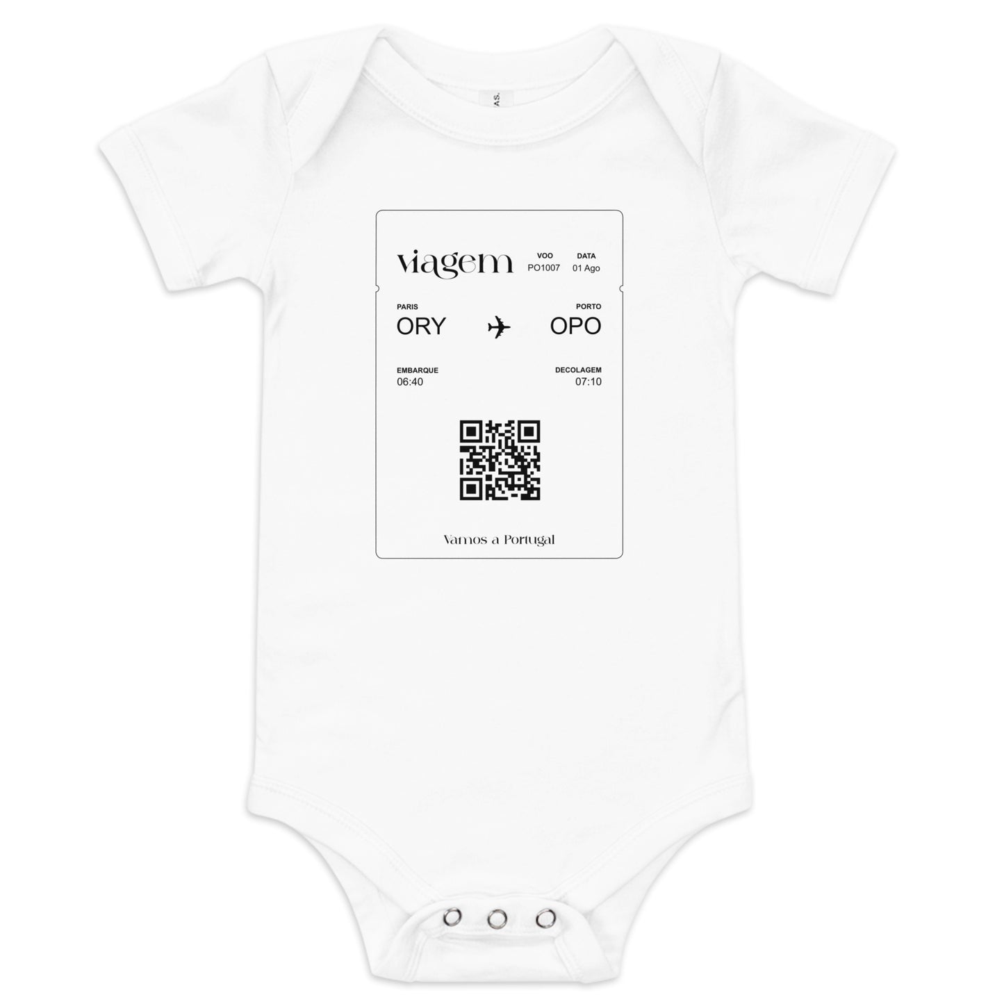Body bébé « Paris - Porto » personnalisable