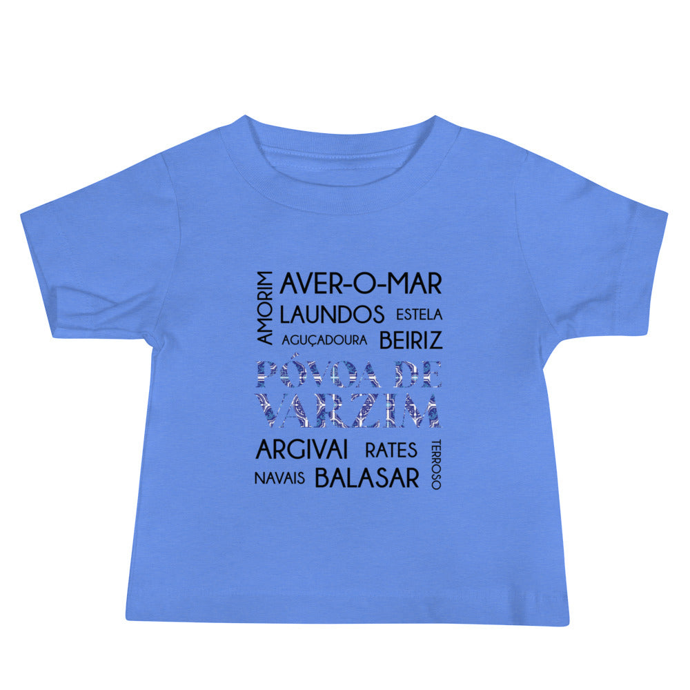 T-shirt bebé “Póvoa de Varzim e freguesias”