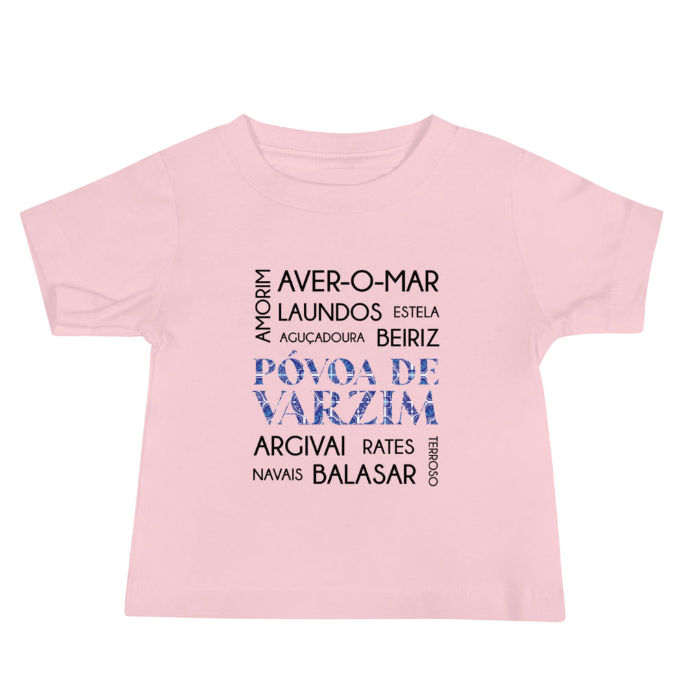 T-shirt bebé “Póvoa de Varzim e freguesias”