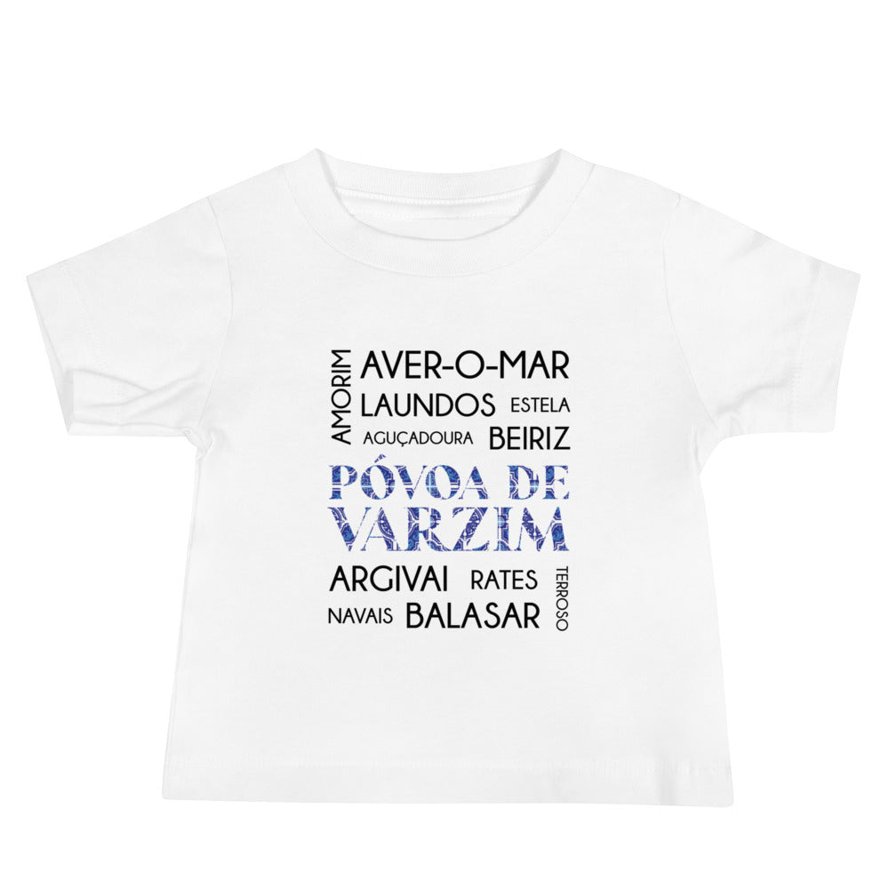T-shirt bebé “Póvoa de Varzim e freguesias”