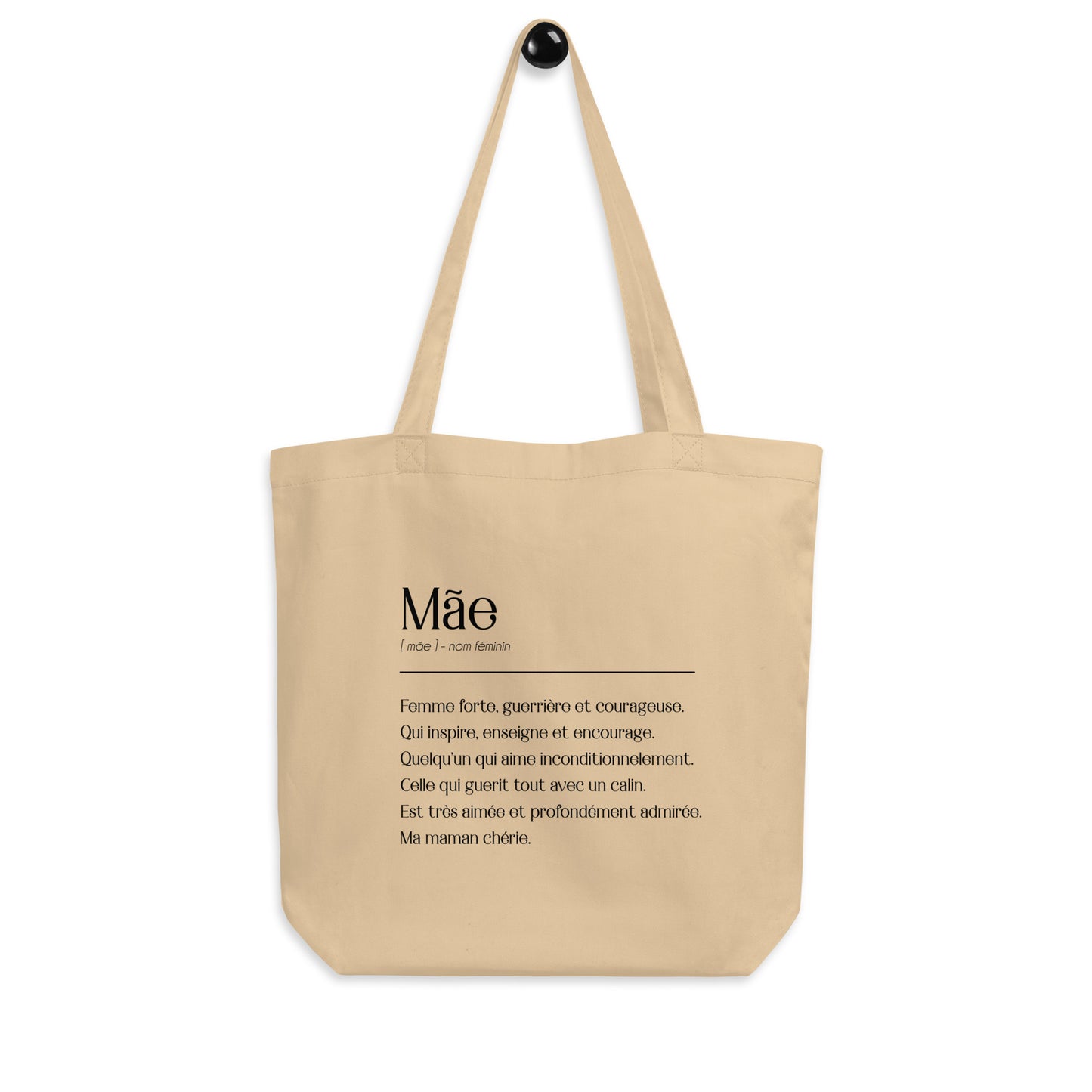 Tote bag en coton bio "Mãe"